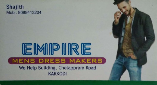EMPIRE MENS DRESS MAKERS, TAILORS,  service in Kakkodi, Kozhikode