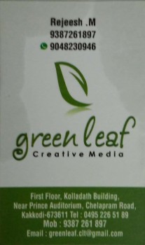 GREEN LEAF CREATIVE MEDIA, PRINTING PRESS,  service in Kakkodi, Kozhikode