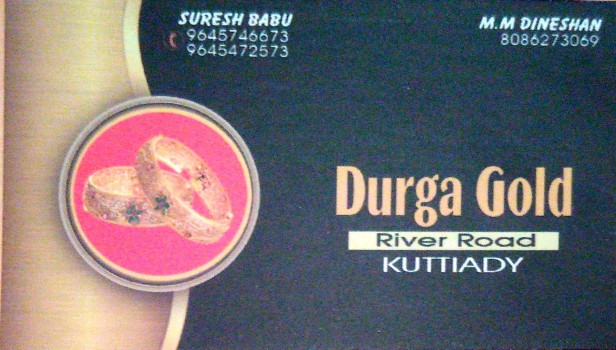 DURGA GOLD, JEWELLERY,  service in Kuttiady, Kozhikode