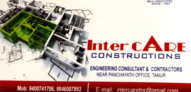INTER CARE CONSTRUCTIONS, BUILDERS & DEVELOPERS,  service in Tanur, Malappuram