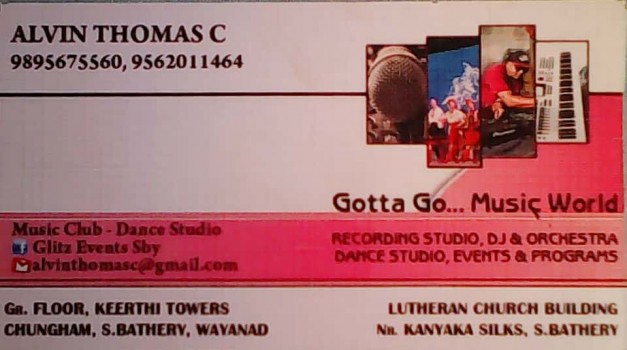 GOTTA GO  MUSIC WORLD, RECORDING STUDIO,  service in Sulthan Bathery, Wayanad