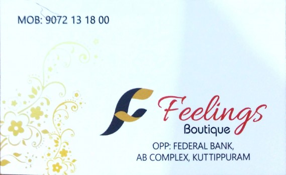 FEELINGS BOUTIQUE, BOUTIQUE,  service in kuttippuram, Malappuram