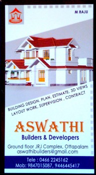 ASWATHI, BUILDERS & DEVELOPERS,  service in Ottappalam, Palakkad
