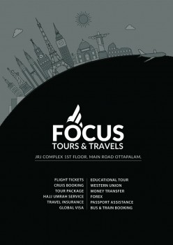 FOCUS, TOURS & TRAVELS,  service in Ottappalam, Palakkad