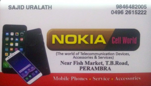 NOKIA CELL WORLD, MOBILE SHOP,  service in perambra, Kozhikode