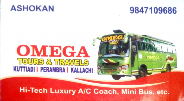 OMEGA TOURS and TRAVELS, TOURS & TRAVELS,  service in Kuttiady, Kozhikode