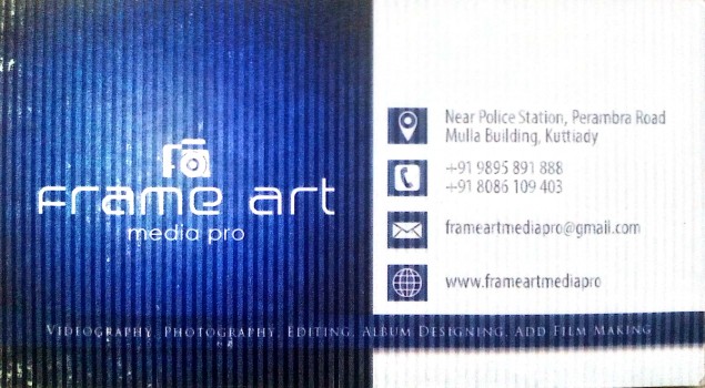 FRAME ART Media Pro, STUDIO & VIDEO EDITING,  service in Kuttiady, Kozhikode