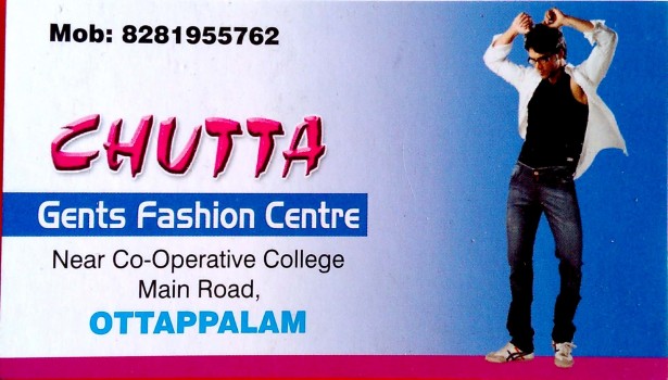 CHUTTA, GENTS WEAR,  service in Ottappalam, Palakkad