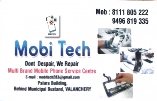 MOBI TECH MULTI BRAND MOBILE PHONE SERVICE CENTRE, MOBILE SHOP,  service in Valanchery, Malappuram