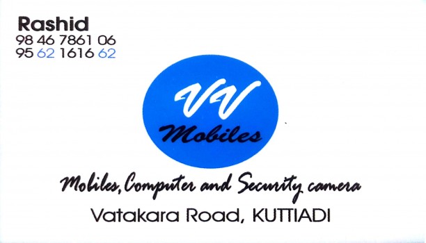 VV MOBILES, MOBILE SHOP,  service in Kuttiady, Kozhikode