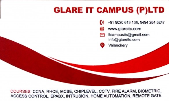 GLARE IT CAMPUS, PROFESSIONAL COURSES,  service in Valanchery, Malappuram