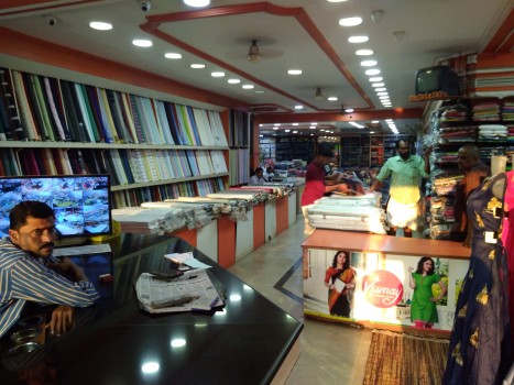 ANASWARA SILKS, TEXTILES,  service in Kanjangad, Kasaragod