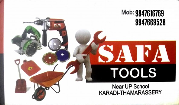 SAFA TOOLS, TOOLS,  service in Thamarassery, Kozhikode