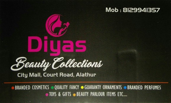 DIYAS BEAUTY COLLECTIONS, FANCY & COSTUMES,  service in Alathur, Palakkad