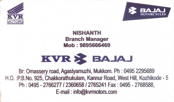 KVR BAJAJ
