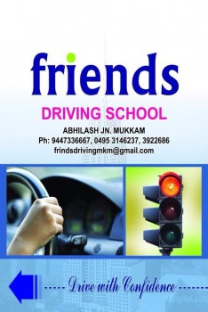 FRIENDS, DRIVING SCHOOL,  service in Mukkam, Kozhikode