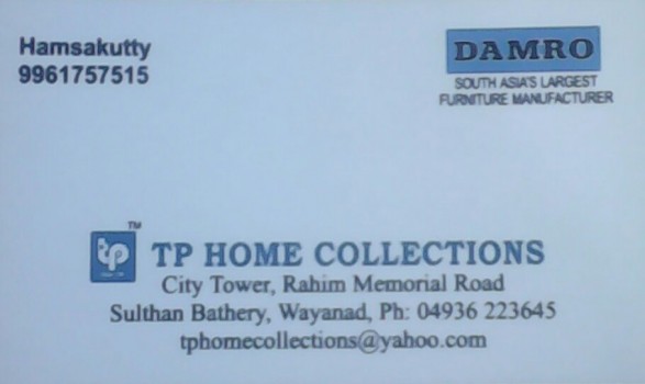 TP HOME COLLECTIONS, FURNITURE SHOP,  service in Sulthan Bathery, Wayanad