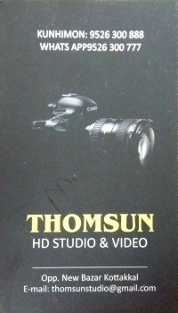 THOMSON HD STUDIO, STUDIO & VIDEO EDITING,  service in Kottakkal, Malappuram