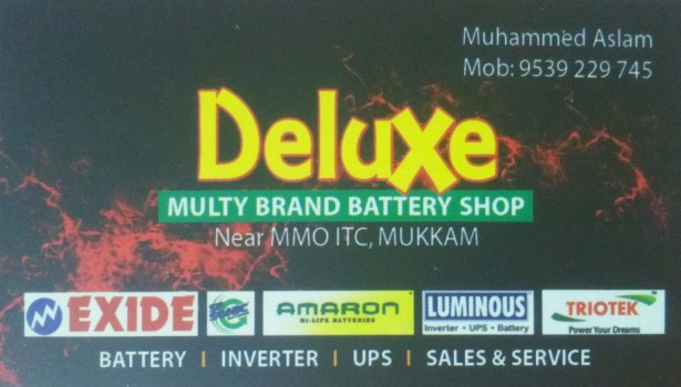 DELUXE, BATTERY & UPS,  service in Mukkam, Kozhikode