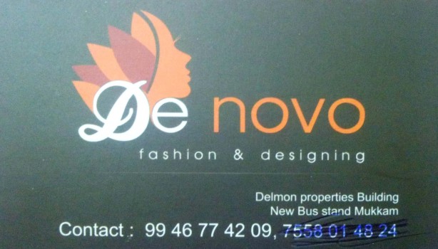 DE NOVO, TAILORS,  service in Mukkam, Kozhikode