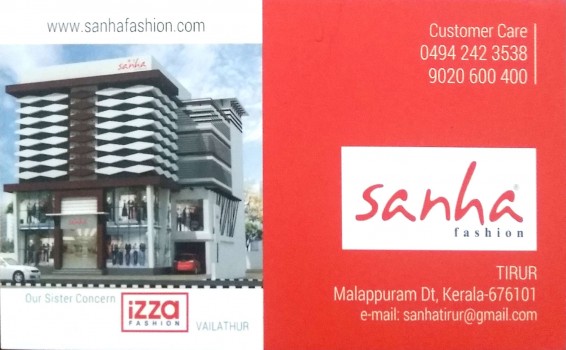 SANHA FASHION, WEDDING CENTRE,  service in Tirur, Malappuram