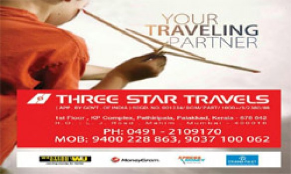 THREE STAR TRAVELS, TOURS & TRAVELS,  service in Pathiripala, Palakkad