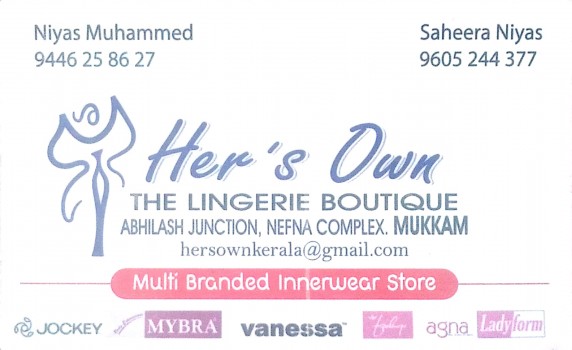 Her s Own, LADIES & KIDS WEAR,  service in Mukkam, Kozhikode