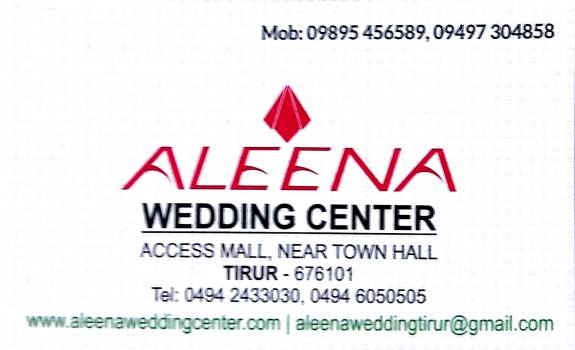 ALEENA WEDDING CENTER, WEDDING CENTRE,  service in Tirur, Malappuram