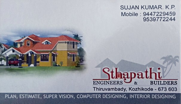 STHAPATHI ENGINEERS AND BUILDERS, BUILDERS & DEVELOPERS,  service in Thiruvambadi, Kozhikode