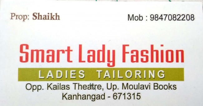 SMART LADY FASHION, TAILORS,  service in Kanjangad, Kasaragod