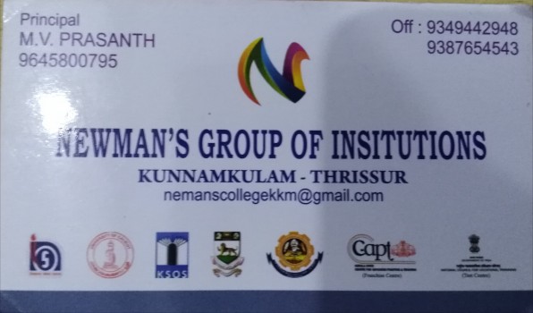 NEWMAN S GROUP OF INSTITUTIONS, COLLEGE,  service in Kunnamkulam, Thrissur