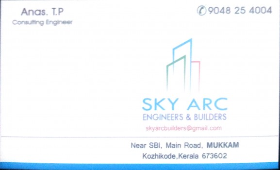 SKY ARC, BUILDERS & DEVELOPERS,  service in Mukkam, Kozhikode
