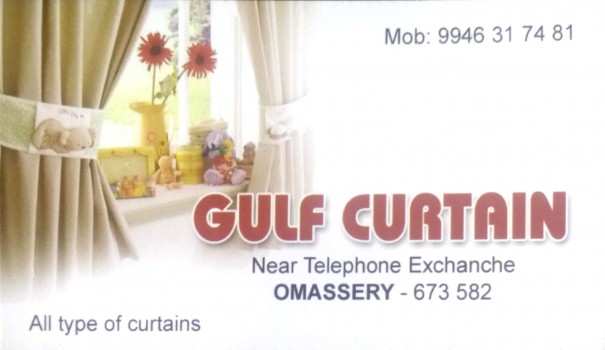 GULF CURTAIN, CURTAINS,  service in Omassery, Kozhikode