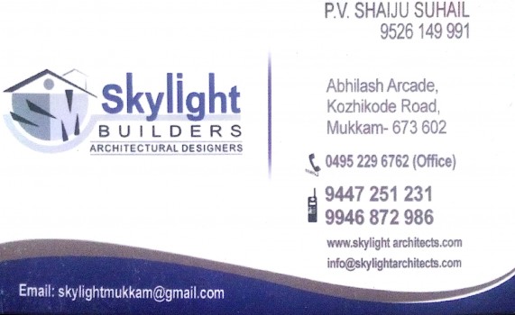 SKYLIGHT Builders, BUILDERS & DEVELOPERS,  service in Mukkam, Kozhikode
