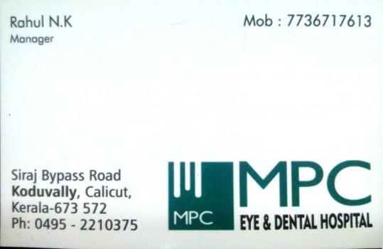 MPC Dental Hospital, DENTAL CLINIC,  service in Koduvally, Kozhikode