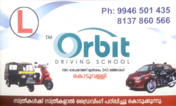ORBIT, DRIVING SCHOOL,  service in Koduvally, Kozhikode